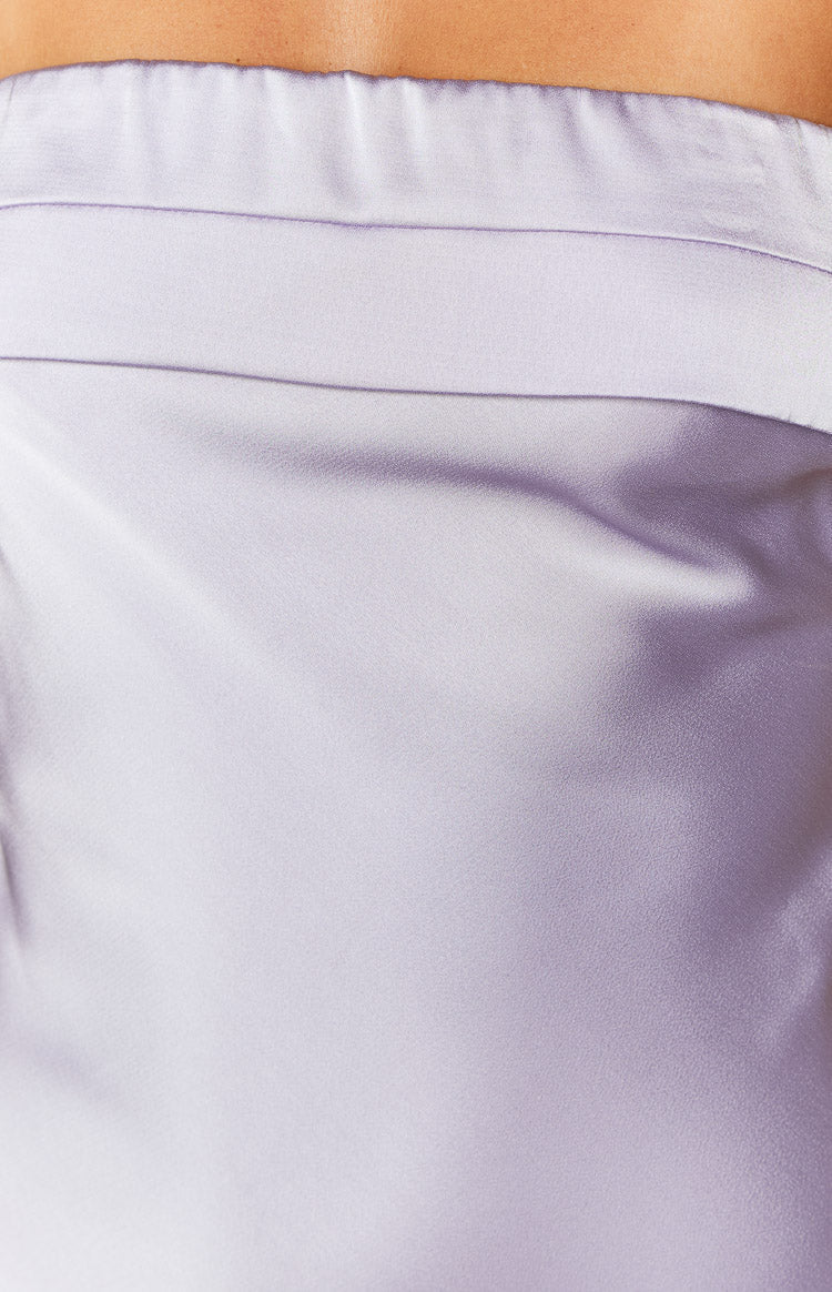 Purple Strapless Mini Dress
