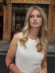 White Linen Sleeveless Midi Dress