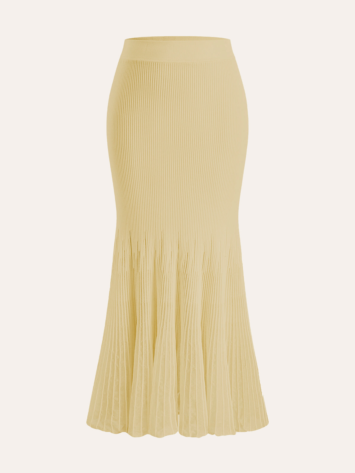 Mesh Panel Pleated Skirt