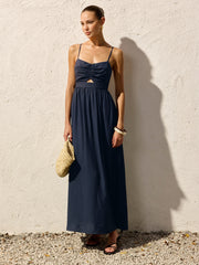 Navy Blue Cami Maxi Dress