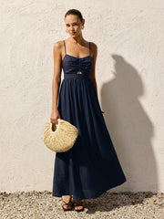 Navy Blue Cami Maxi Dress