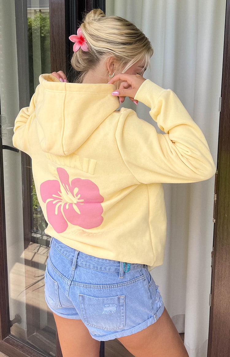 Butter Yellow Hoodie Sweatshirt