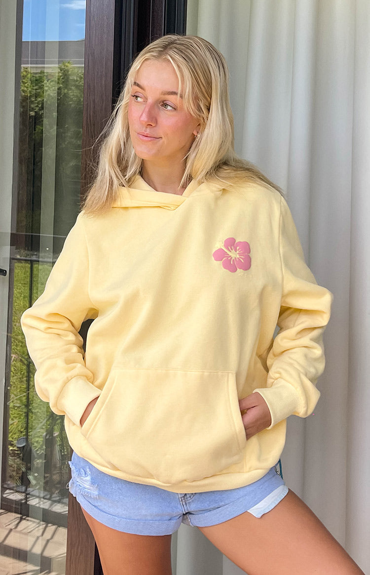 Butter Yellow Hoodie Sweatshirt