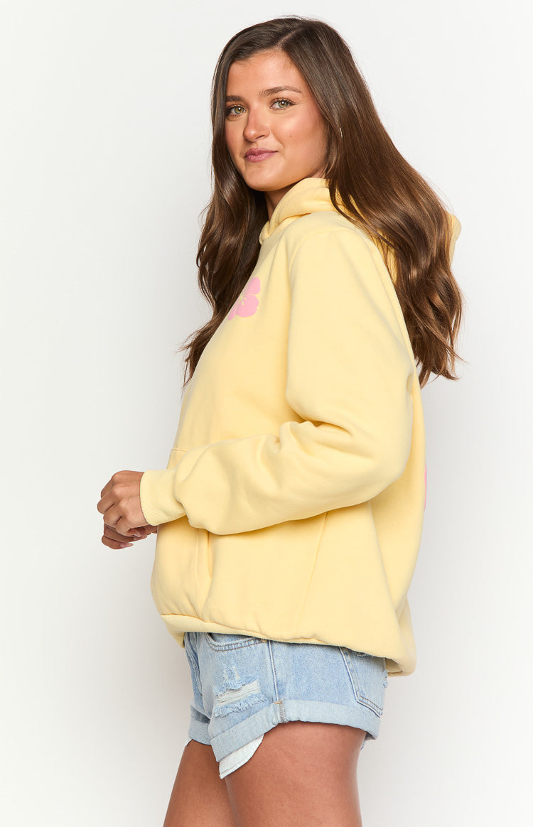 Butter Yellow Hoodie Sweatshirt
