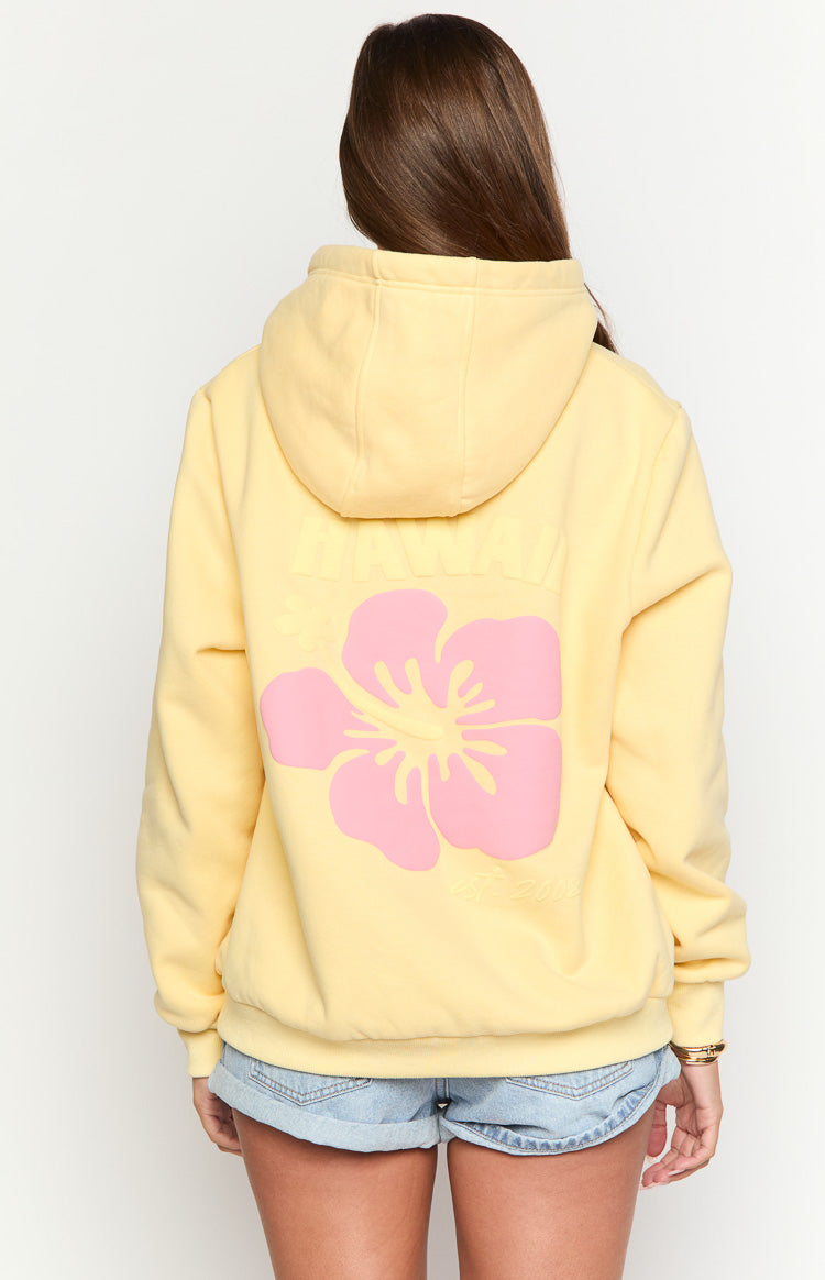Butter Yellow Hoodie Sweatshirt