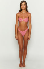 Red Gingham Bikini Sets