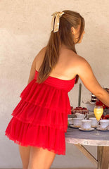 Birthday Girl Red Mini Party Dress