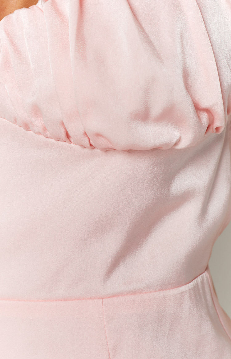 Baby Pink Slip Mini Dress