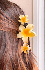 Lovely Yellow Flower Clip 3 Pack