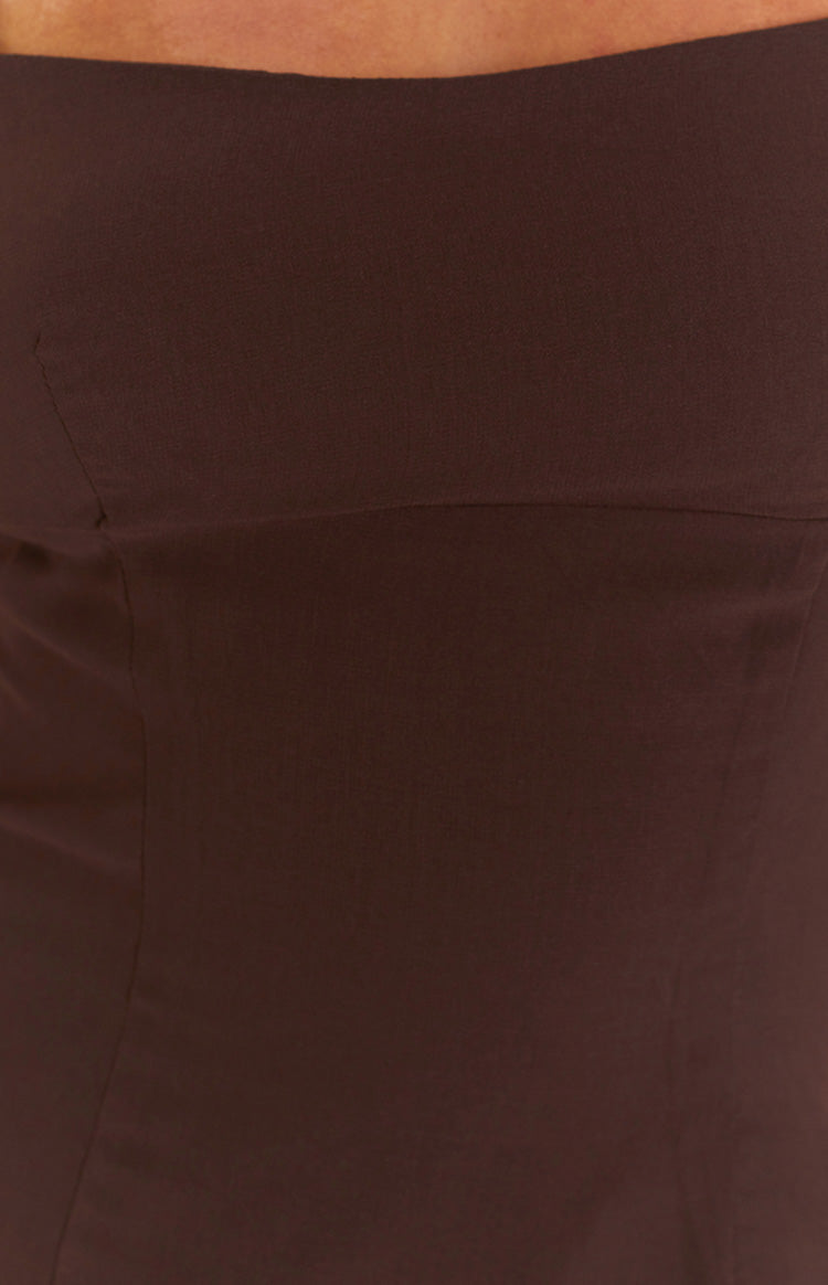 Brown Bodycon Mini Dress