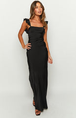 Black Open Back Formal Dress