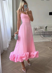 Chic Spaghetti Strap Midi Dress