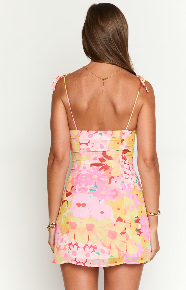 Strawberry Girl Print Mini Dress