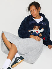 Teddy Bear Print Fleece Sweatshirt