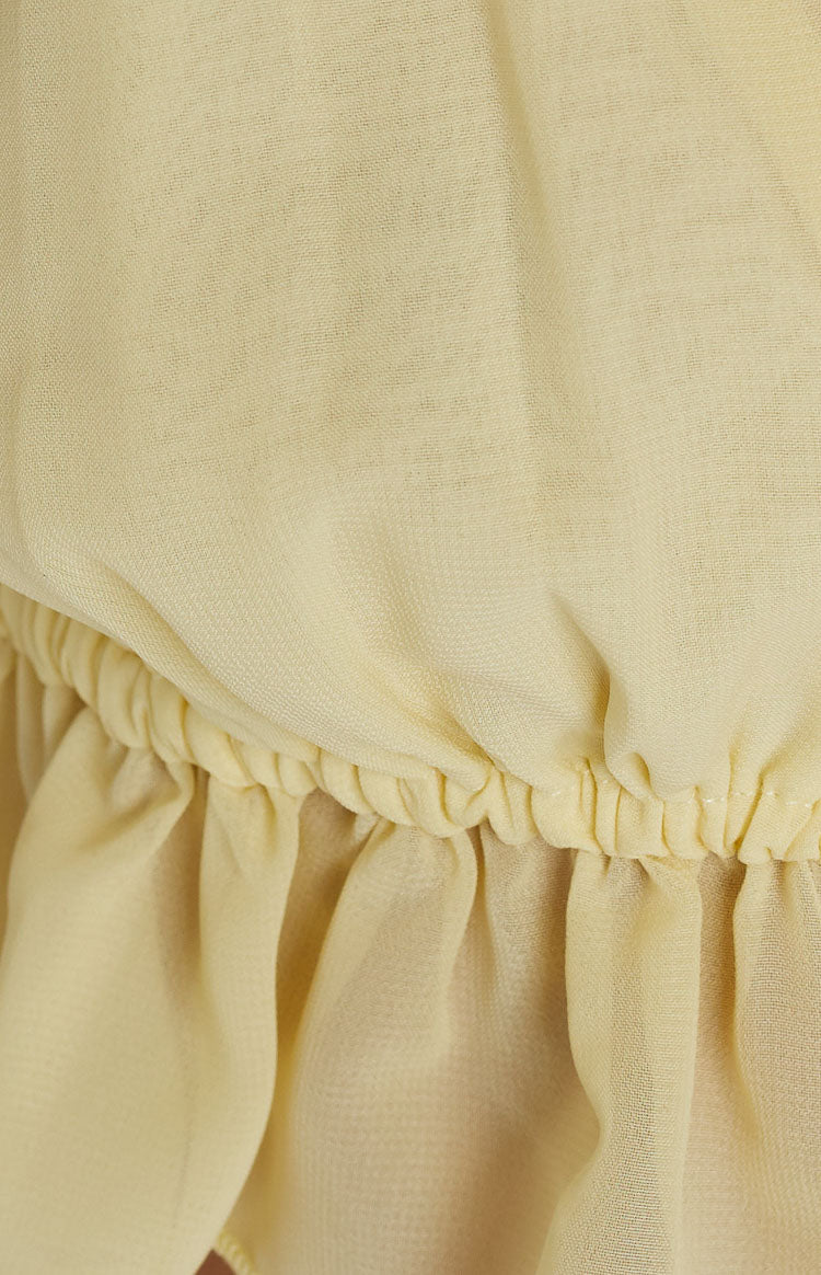 Preppy Yellow Crop Top