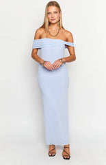 Lilac Off The Shoulder Maxi Dress