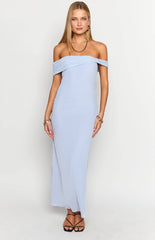 Lilac Off The Shoulder Maxi Dress