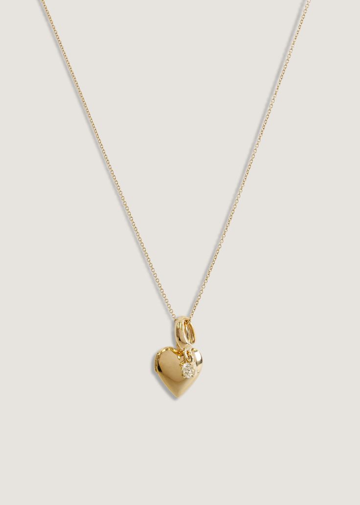 Sweet Heart Locket Pendant Necklace