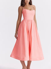 Baby Pink Slip Corset Sundress