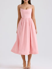 Baby Pink Slip Corset Sundress