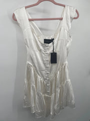 White Button Down Mini Dress