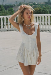 White Button Down Mini Dress